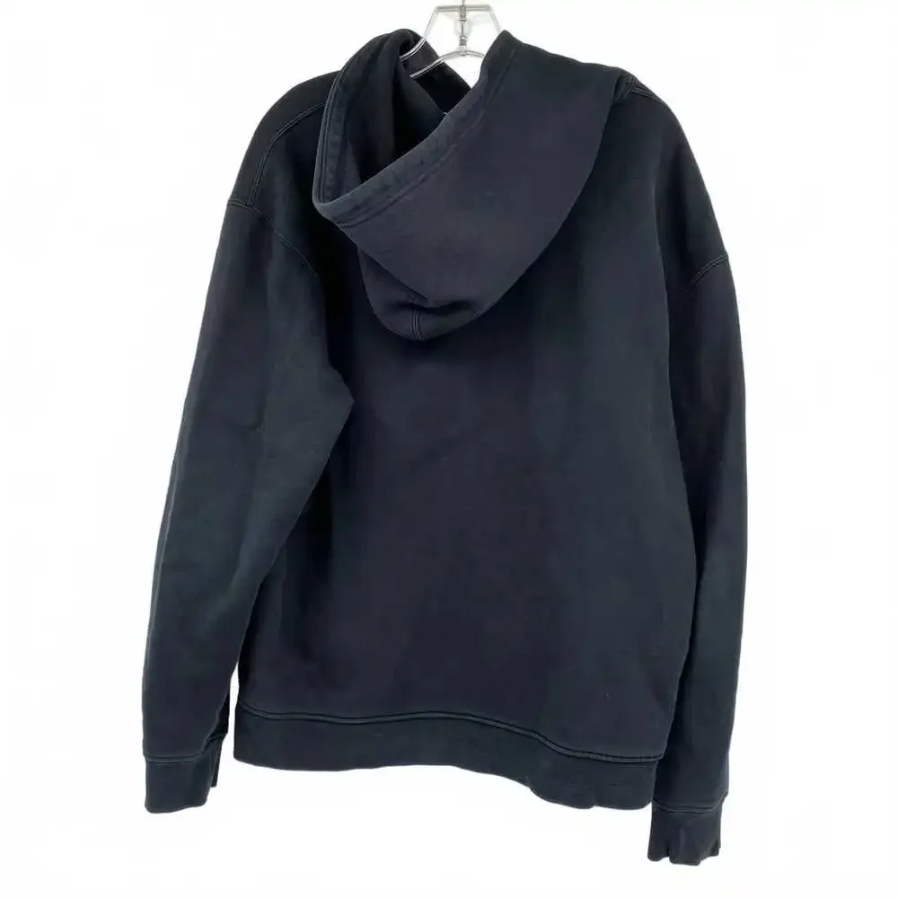 Jordan Black Cotton-Polyester Basic Hoodie | Men’s Size L